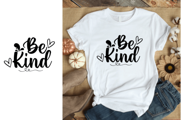 Be Kind - Christian Vector Typography: A Clean, Heartfelt Graphic for T-Shirt Designs & Marketing Visuals