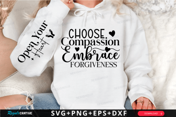 Choose Compassion SVG: A Heartfelt Graphic for Local Branding & T-Shirt Designs