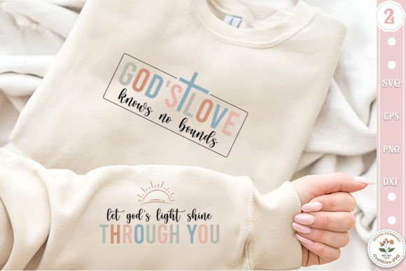 Christian Quotes Sleeve Sweatshirt SVG for T-Shirt Designs & Graphics