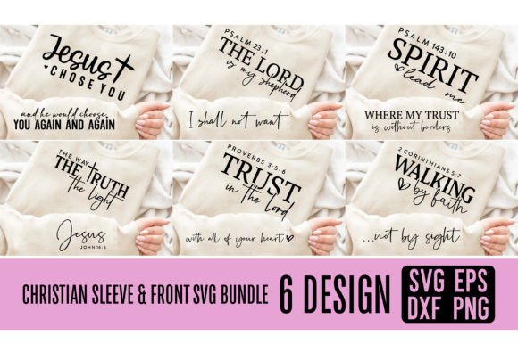 Christian Sleeve Front SVG Design for T-Shirt Graphics That Elevate Blog Content