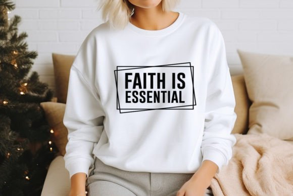 Faith is Essential Christian SVG Design Elevates Spiritual Branding with Timeless Appeal