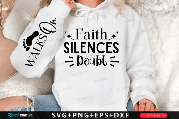 Faith Silences SVG, Christian Sleeve SVG