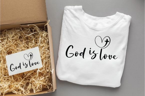 God is Love Christian SVG PNG for T-Shirt Designs & Graphics