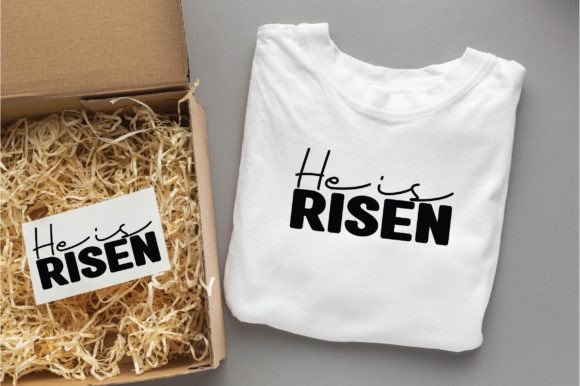 He is Risen Christian SVG PNG Graphics for T-Shirt Designs