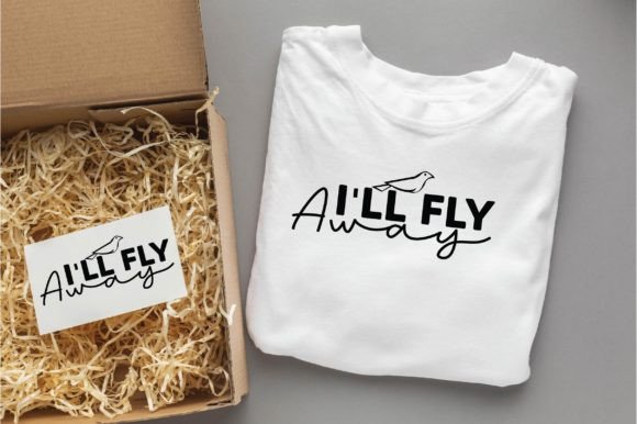 I'll Fly Away Christian SVG PNG Graphics for T-Shirt Designs