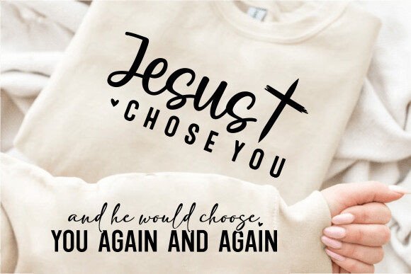 Jesus Faith Christian Forgiven SleeveSVG: Clean Graphics for Faith-Focused T-Shirt Designs