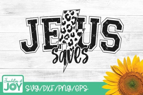 Jesus Saves Svg, Lightening Bolt – A Bold Graphic for T-Shirt Designs & Branding