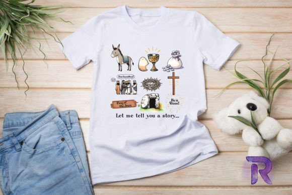 Jesus Story Christian Easter PNG: T-Shirt Designs & Graphics for Faith-Based Content