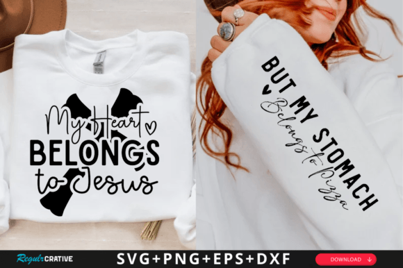 My Heart Belongs to Jesus Sleeve SVG – A Faith-Focused Graphic for T-Shirt and Blog Design Use