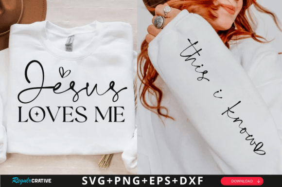 This I Know Sleeve Christian SVG Design for T-Shirt Graphics